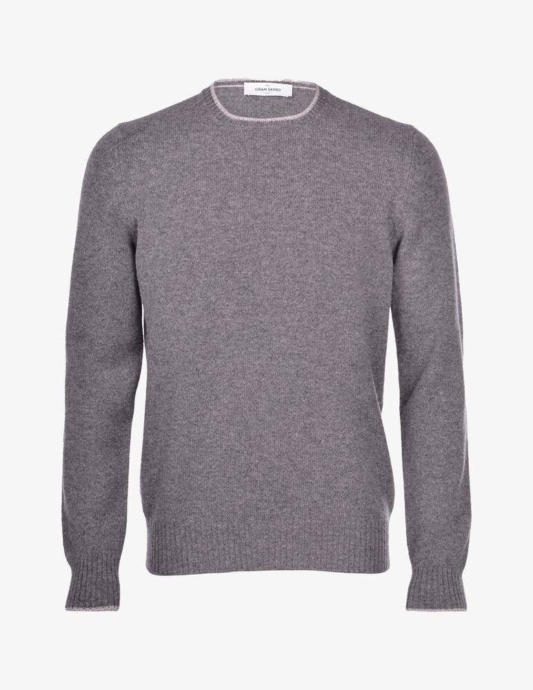 Gran Sasso Maglia girocollo geelong contrasto
