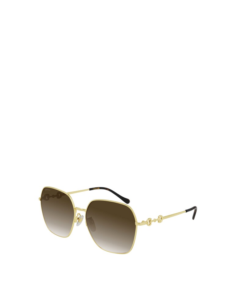 Gucci Occhiale da sole in metallo GG0882SA oversize