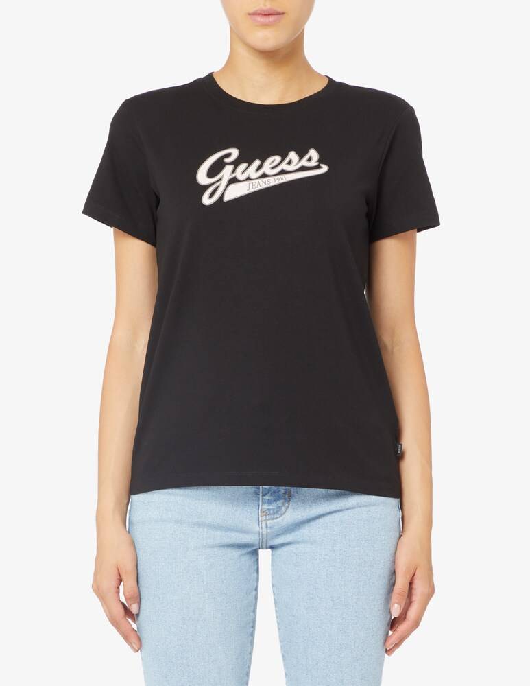 Guess Jeans T-shirt con scritta regolare GJ