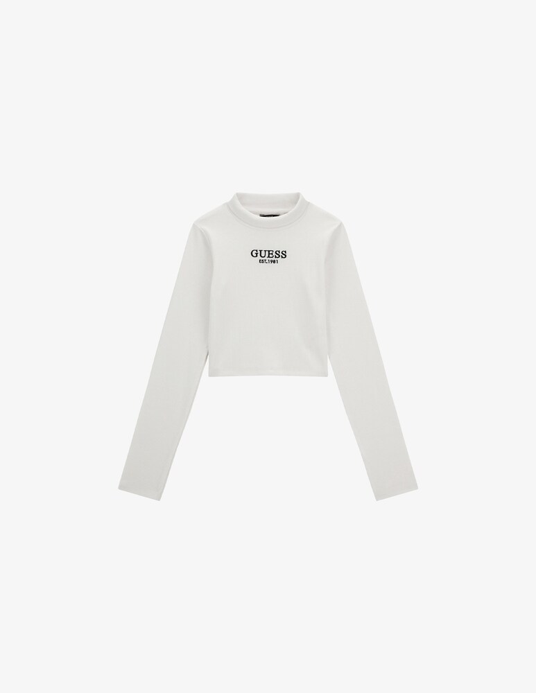 Guess Maglietta a costine elasticizzate