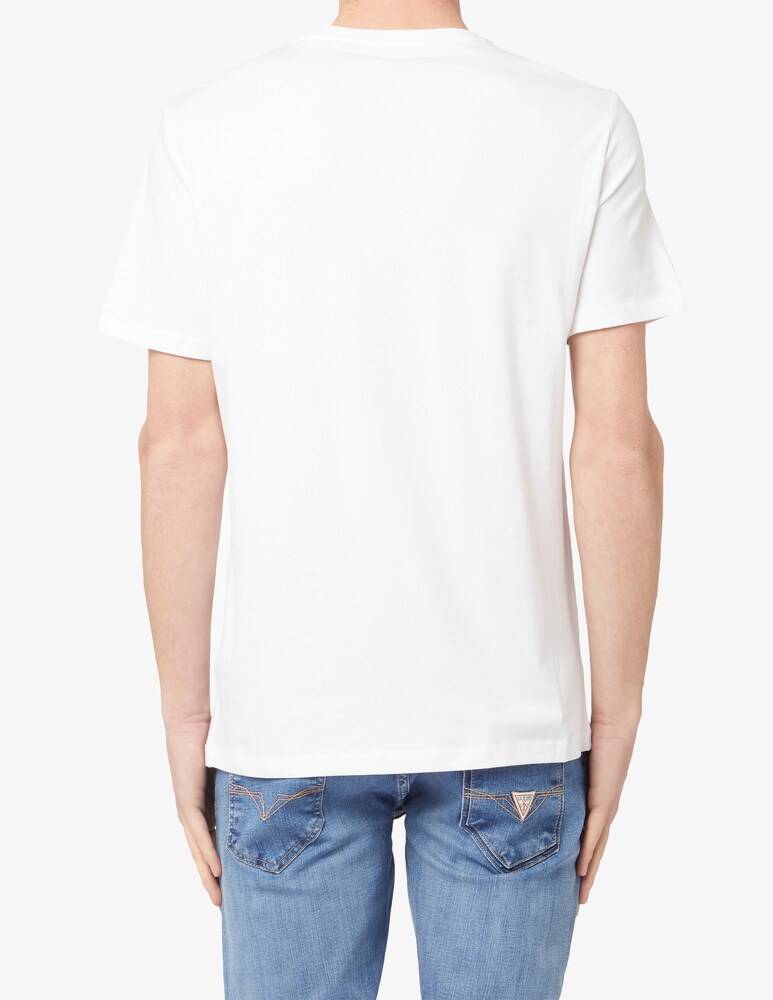 Guess Maglietta Big Logo Triangolo Fantasia
