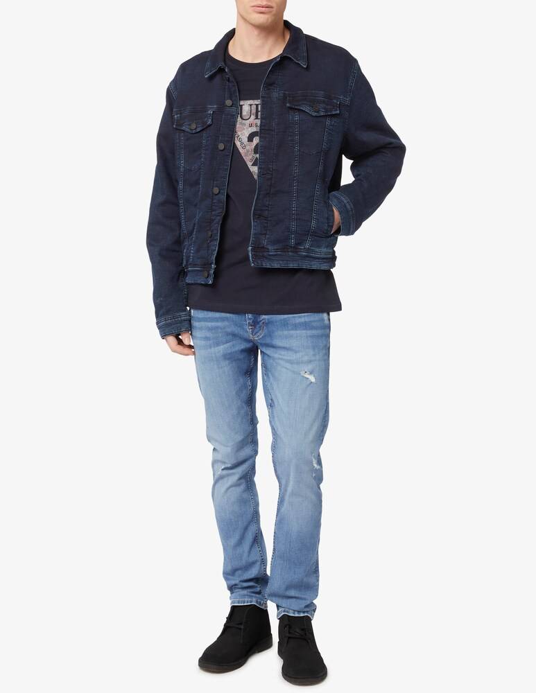 Guess Maglietta Big Logo Triangolo Fantasia