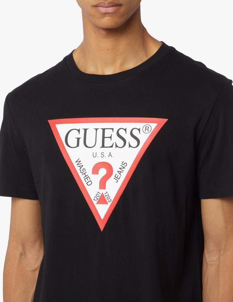 Guess Maglietta Macro Logo Big Triangle