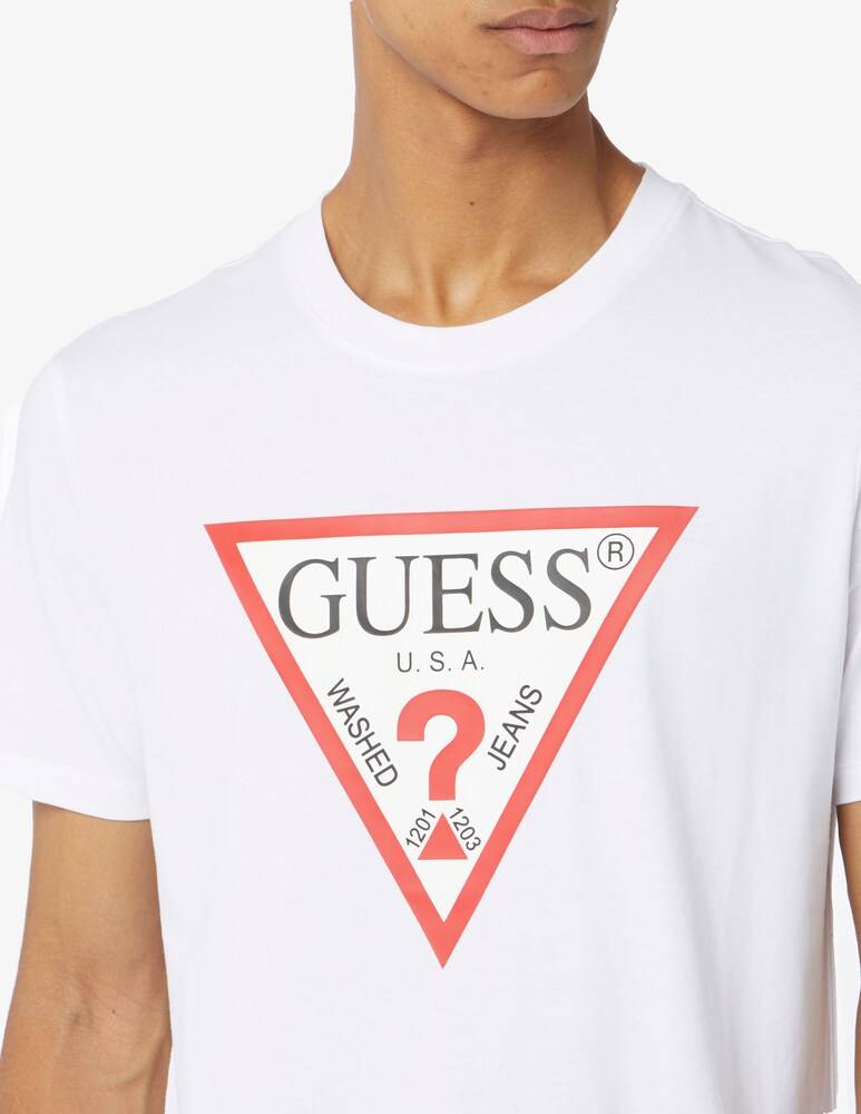 Guess Maglietta Macro Logo Big Triangle