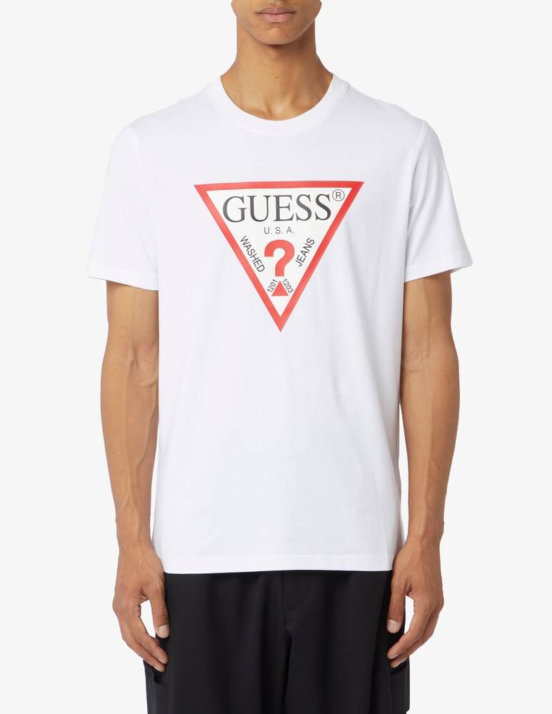 Guess Maglietta macro logo big triangle