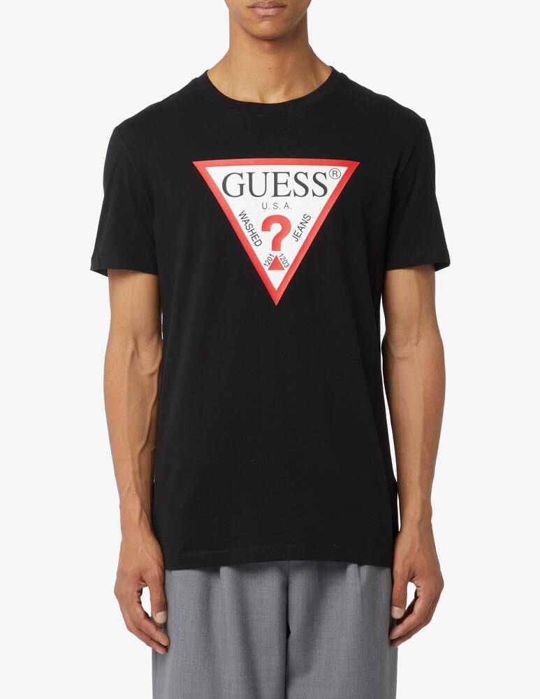 Guess Maglietta macro logo big triangle