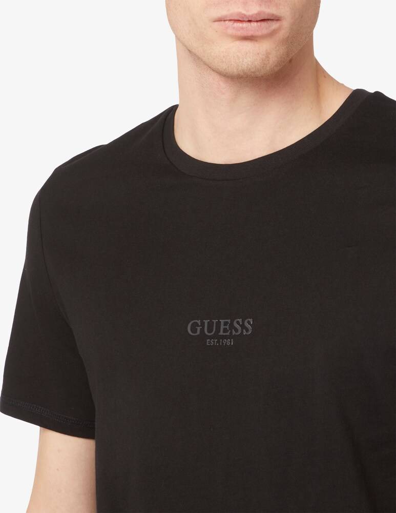 Guess Maglietta Regular Fit Aidy Scrittina Centrale