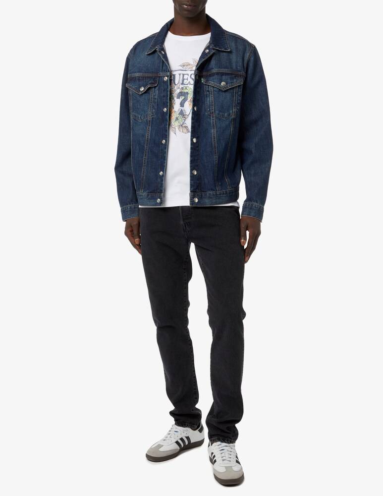Guess Maglietta Slim Triangolo Big Floreale