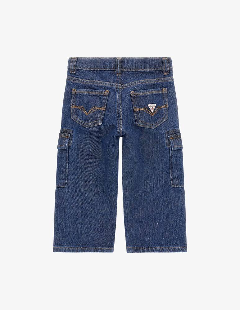 Guess Pantaloni Cargo Rigidi In Denim