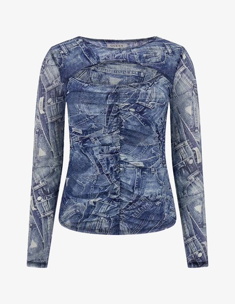 Guess Top a maniche lunghe cut-out Brienna