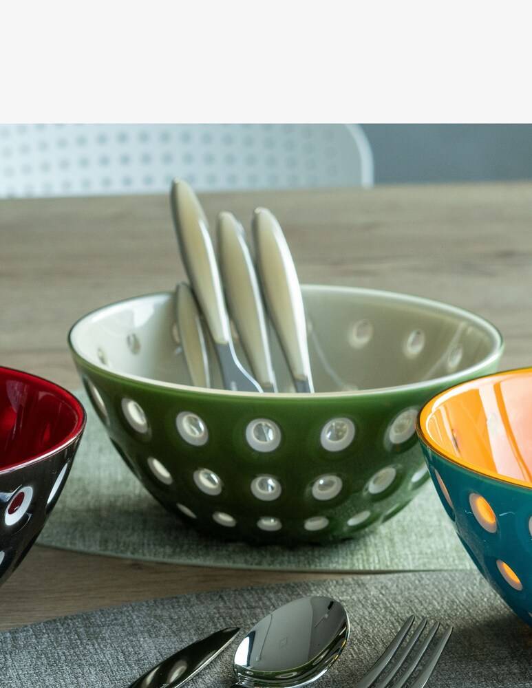 Guzzini Feeling Set 24 Posate Bicolore - Panna