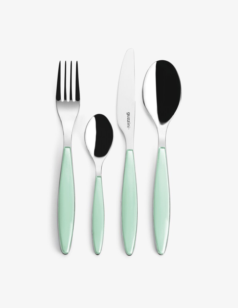 Guzzini Feeling Set 24 Posate Bicolore - Verde