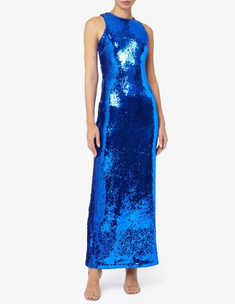 HALSTON Vestito Lungo Con Paillettes Hasia