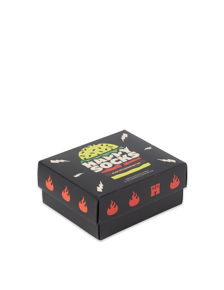 Happy Socks Gift Set Calzini 2-pack Blast Off Burger