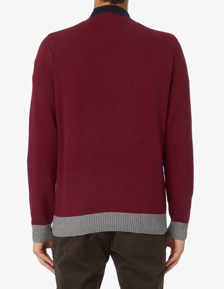 Harmont & Blaine Maglia Intarsio Bassotto Con Sciarpa