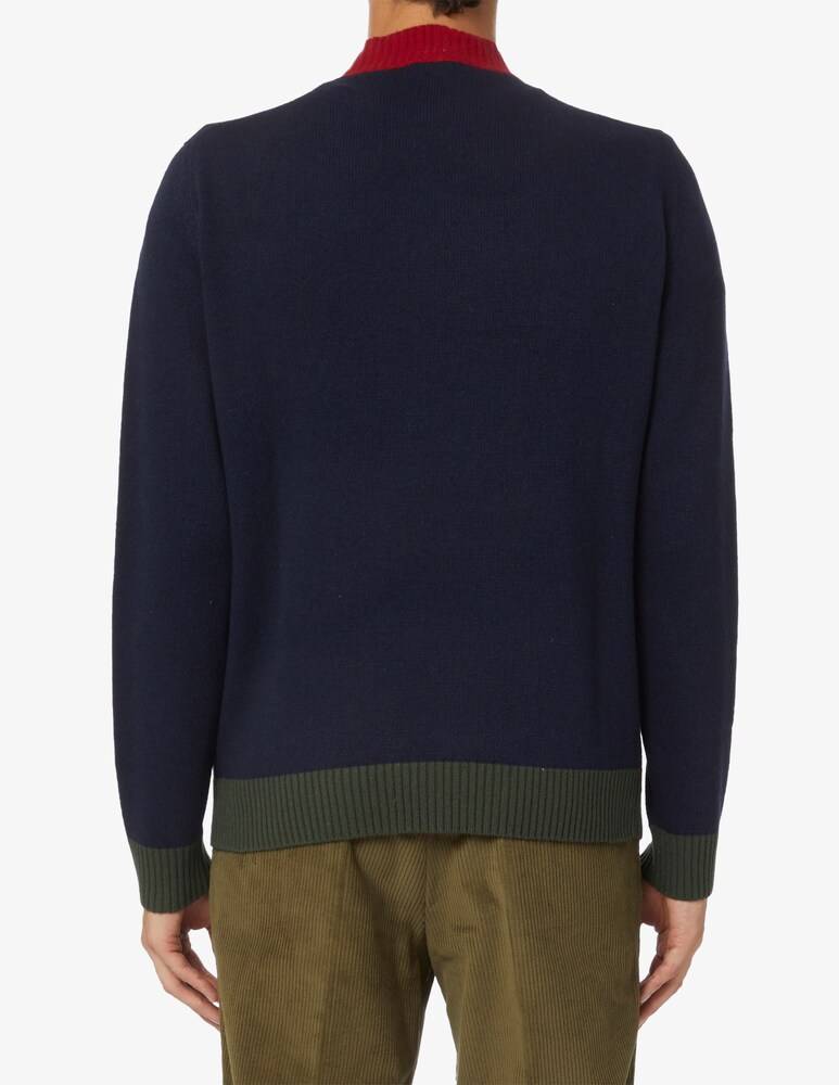 Harmont & Blaine Maglia Intarsio Bassotto Con Sciarpa