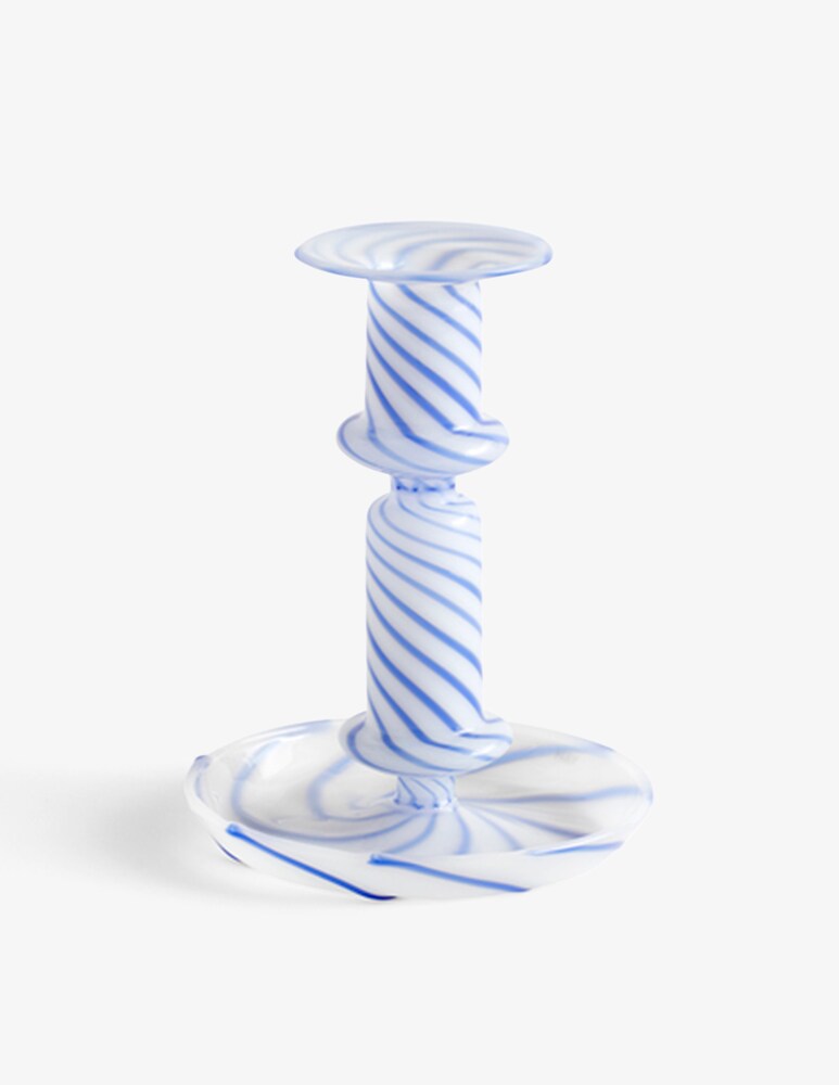 Hay Flare Stripe Milk M portacandele - Blu
