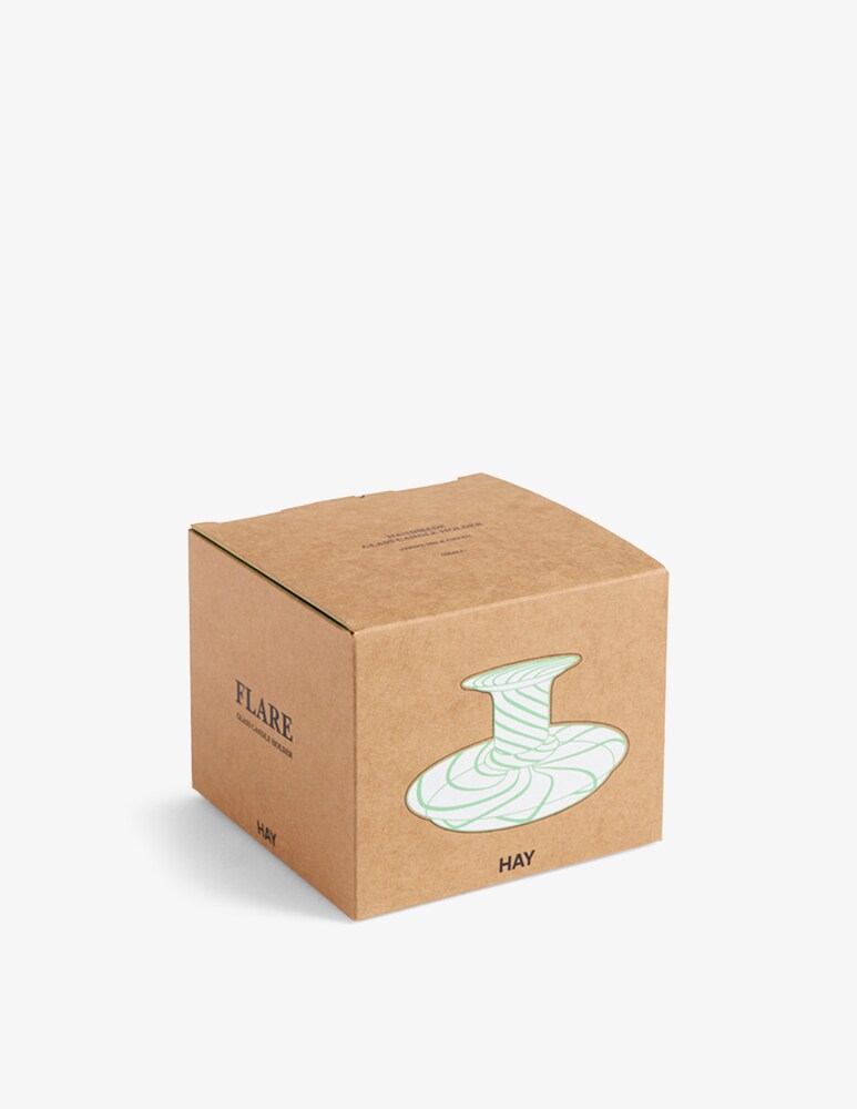 Hay Flare Stripe Milk S Portacandele - Verde
