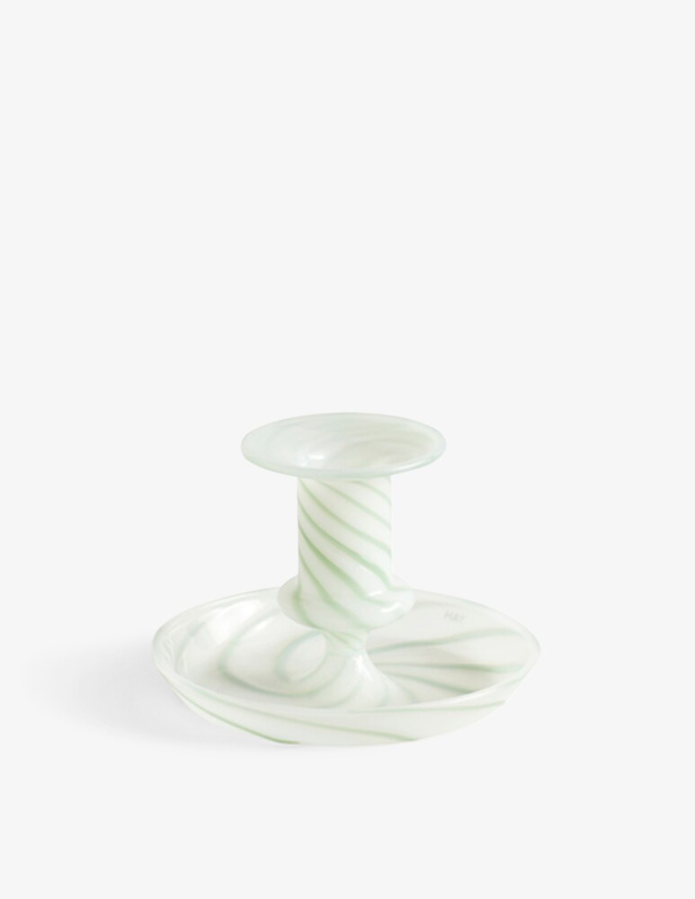 Hay Flare Stripe Milk S portacandele - Verde