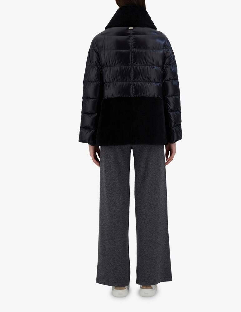 Herno Cappa Con Dettaglio In Pelliccia Finta