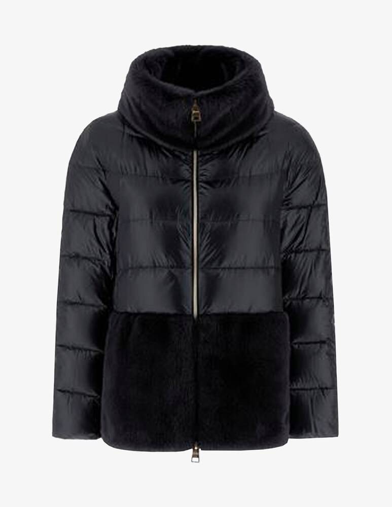 Herno Cappa Con Dettaglio In Pelliccia Finta