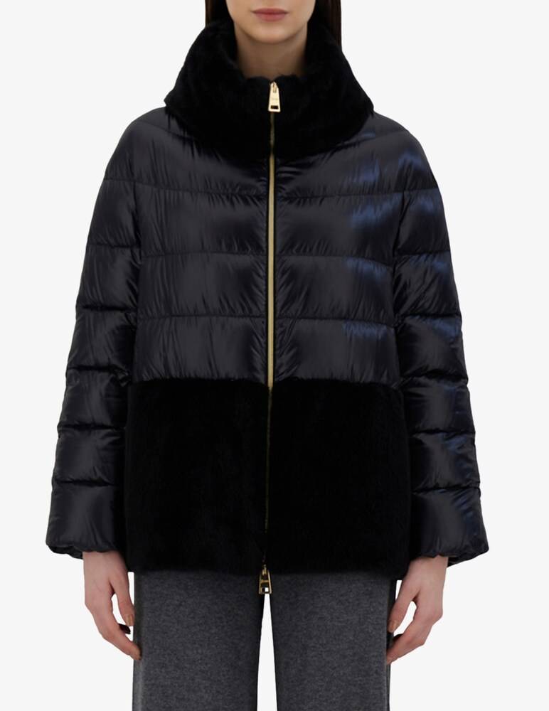 Herno Cappa con dettaglio in pelliccia finta