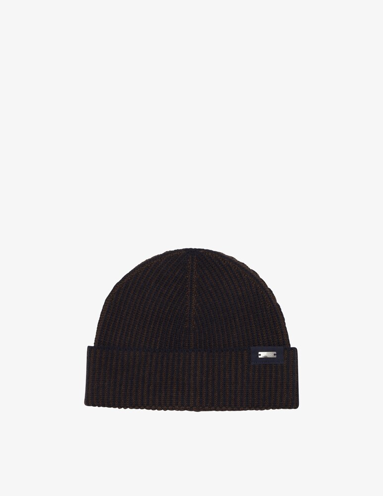 Herno Cappello Beanie Costa Inglese Contrasto
