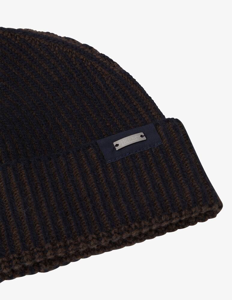 Herno Cappello Beanie Costa Inglese Contrasto