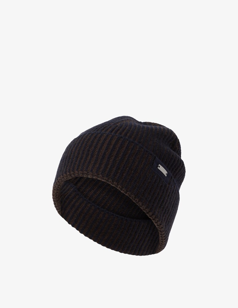 Herno Cappello beanie costa inglese contrasto