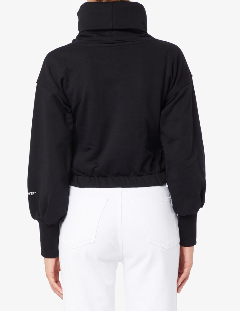 HINNOMINATE Felpa Crop A Collo Alto