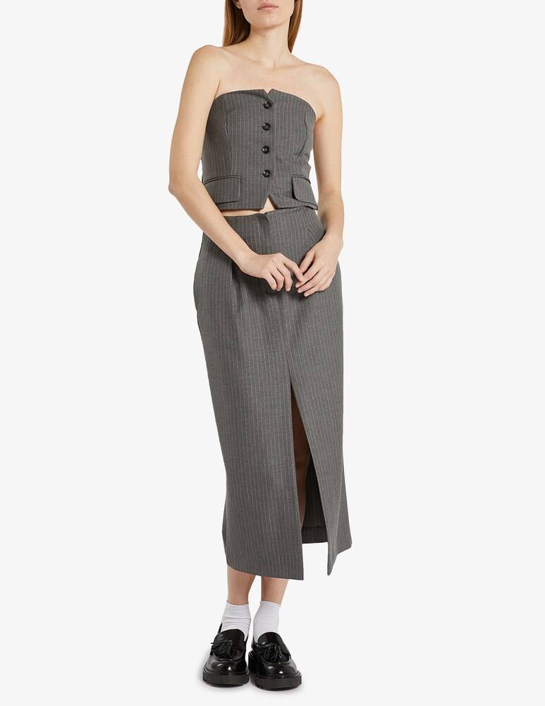 IBlues Berg Gonna Longuette Con Spacco