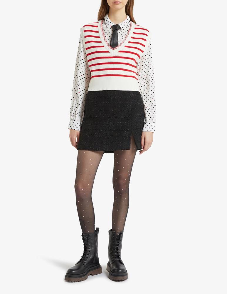 IBlues Marica Minigonna Stuoia Lurex