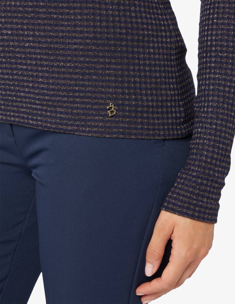 IBlues Piovra Maglietta In Lurex Rigata