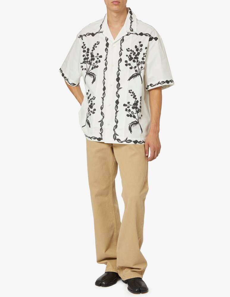 Jacquemus Camicia Maniche Corte Jean Mimosa Stampe