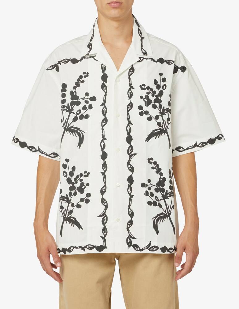 Jacquemus Camicia maniche corte jean mimosa stampe
