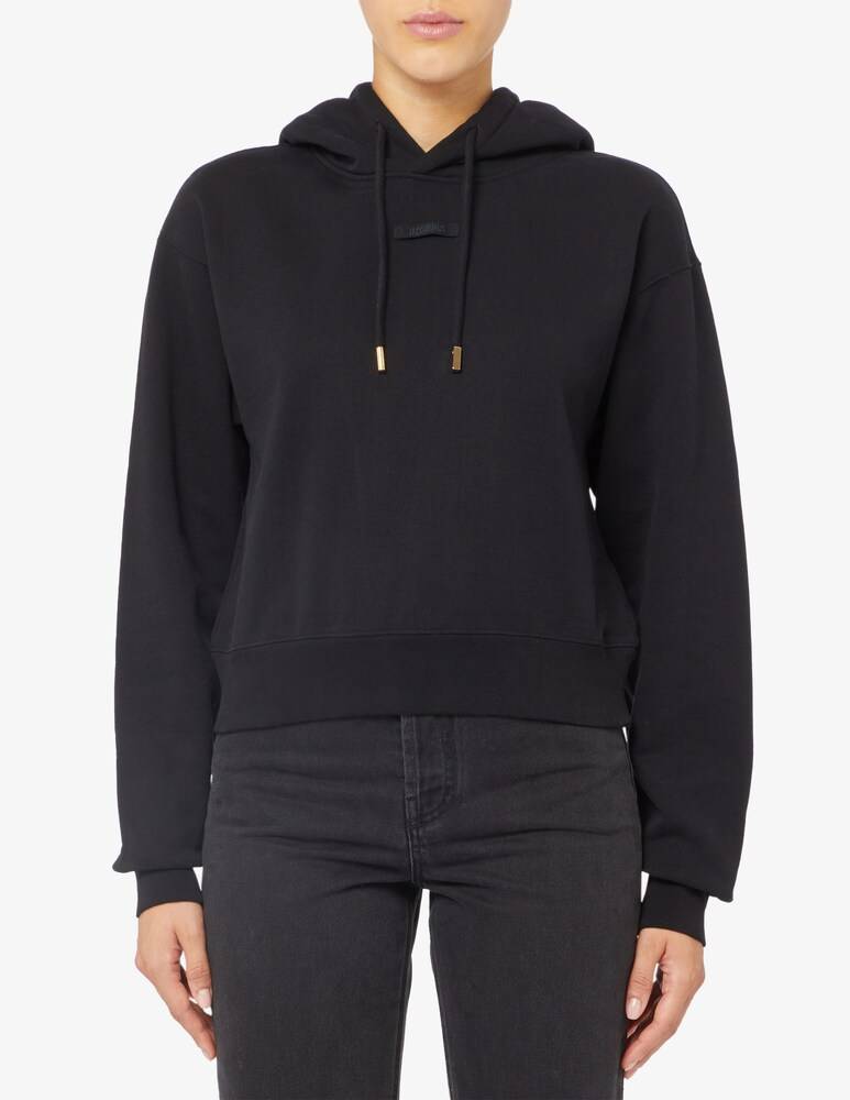 Jacquemus Felpa con cappuccio in cotone