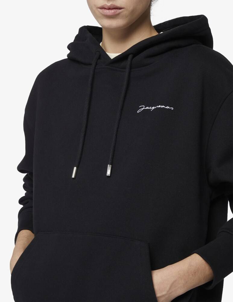 Jacquemus Felpa Con Cappuccio La Brode Logo