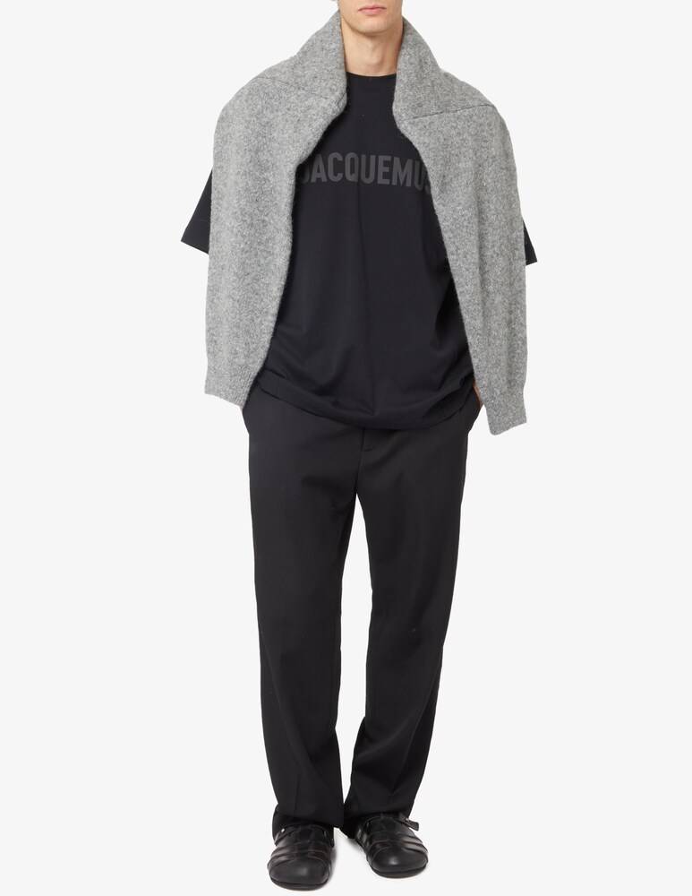 Jacquemus Maglietta Typo Logo Ton Sur Tone