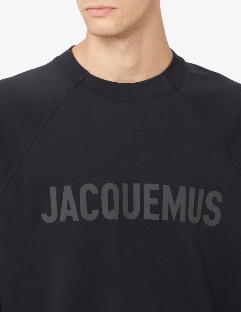 Jacquemus Maglietta Typo Logo Ton Sur Tone