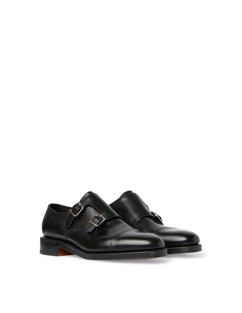 John Lobb Scarpa In Pelle William Con Doppia Fibbia