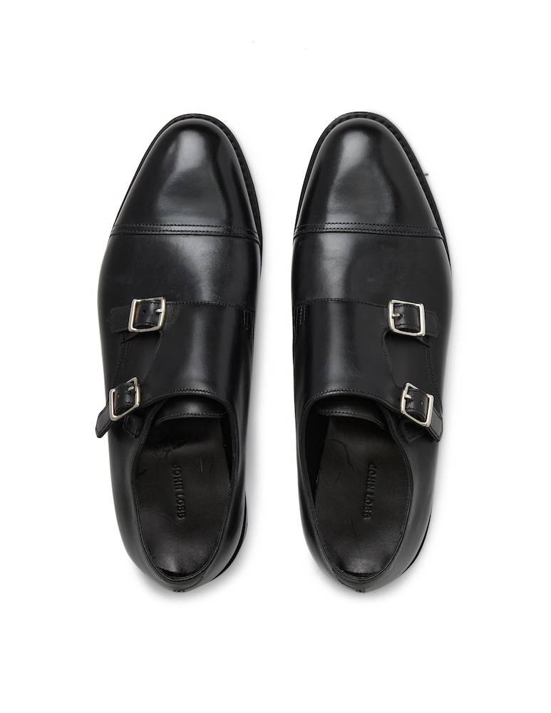 John Lobb Scarpa In Pelle William Con Doppia Fibbia