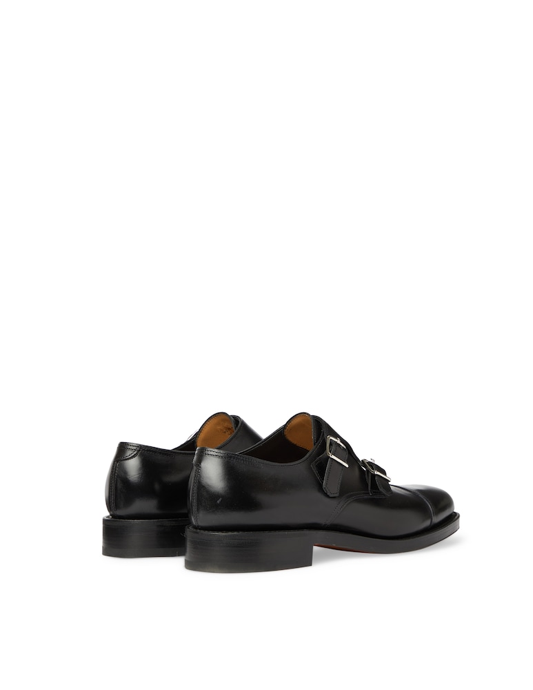 John Lobb Scarpa In Pelle William Con Doppia Fibbia