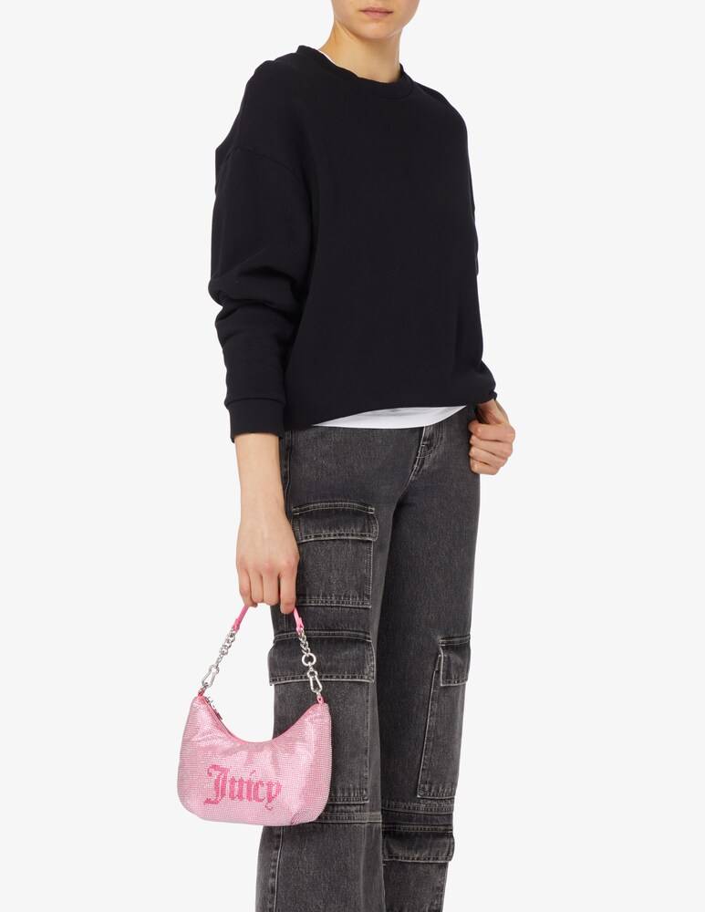 Juicy Couture Borsa Hobo Piccola Con Strass Hazel