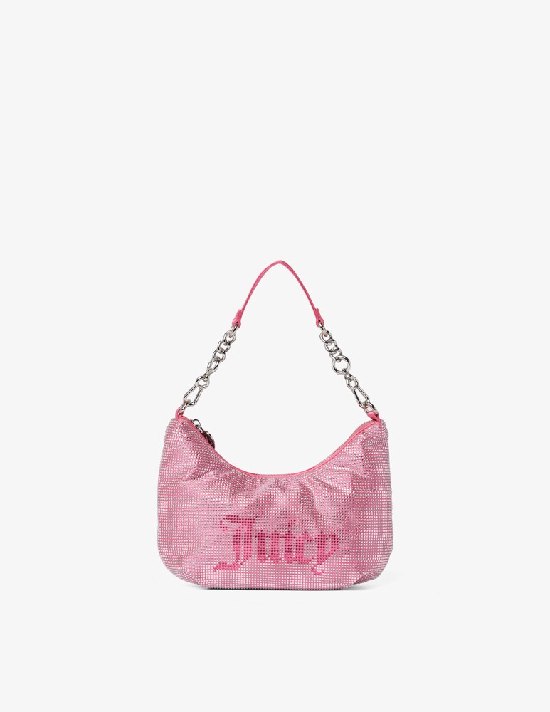 Juicy Couture Borsa hobo piccola con strass Hazel