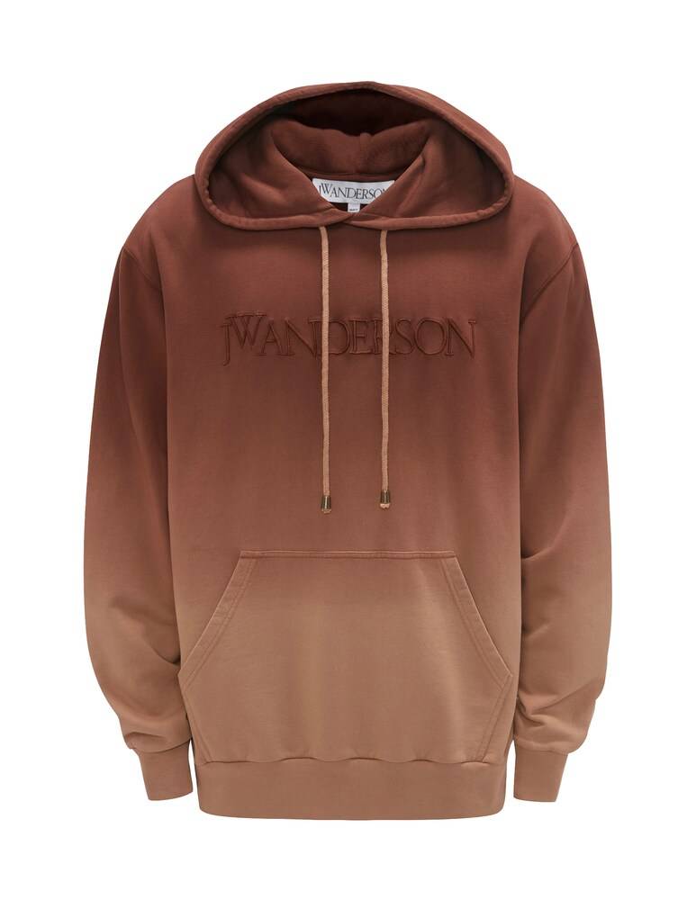 JW Anderson Felpa con cappuccio scritta faded
