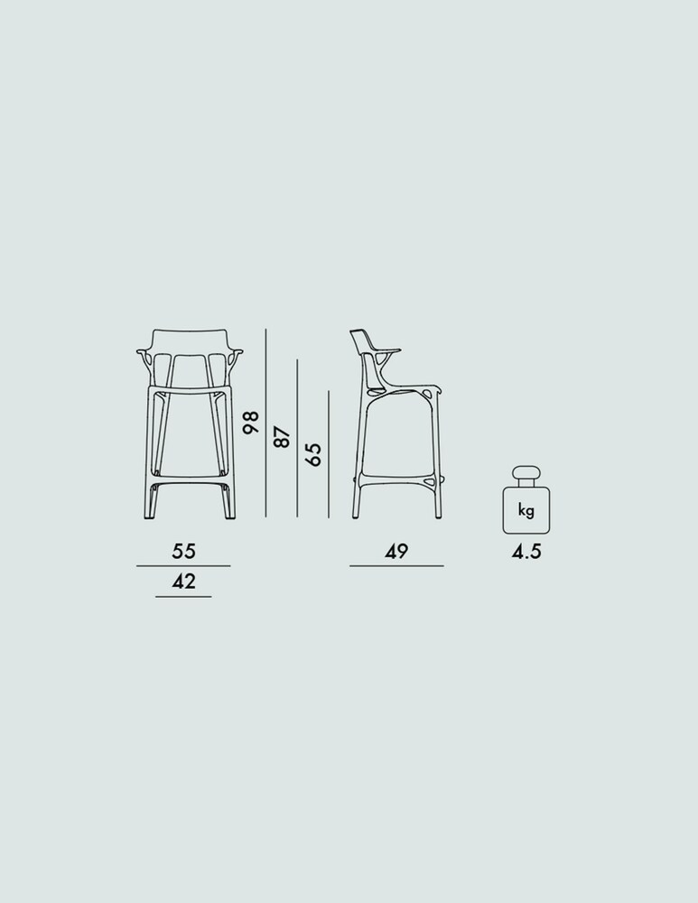 Kartell A.I. Sgabello