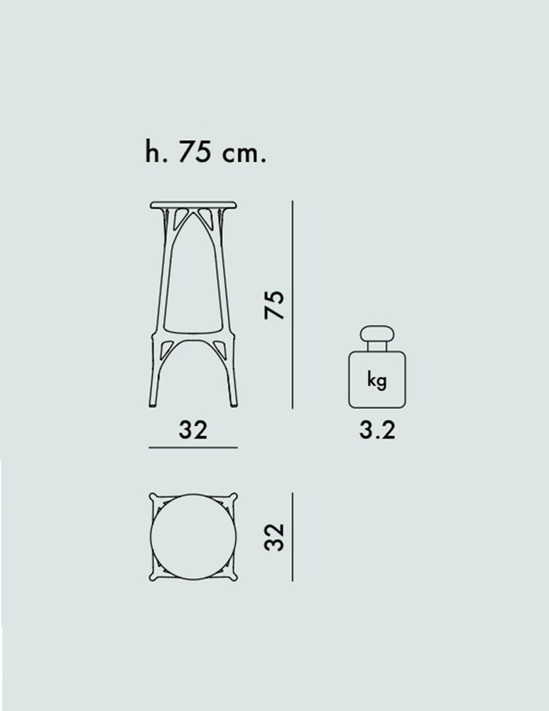 Kartell A.I. Stool Light