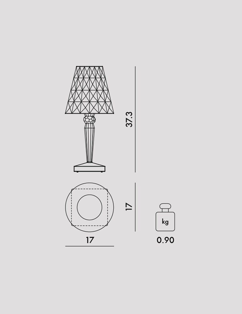 Kartell Big Battery Lampada Da Tavolo A Batteria