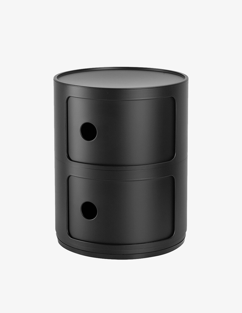 Kartell Componibile 2 elementi MAT, contenitore - Nero