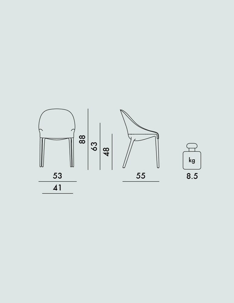 Kartell Eleganza Ela, Sedia